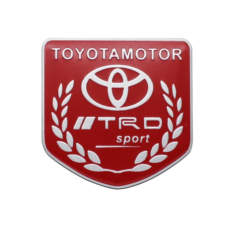 Car Styling 3D Aluminum Logo Stickers Decals For Toyota Hilux Aygo Yaris Corolla Rav4 CHR Auris Cruiser Badge Emblem Decoration