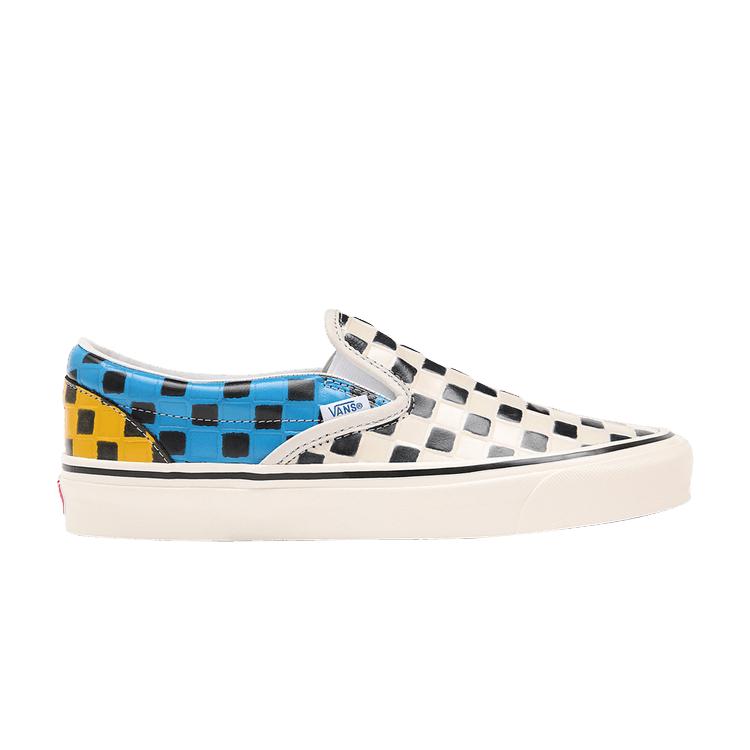 Vans Classic Slip-On 98 DX Anaheim Factory - Multi-Color Checkerboard Unisex Sneakers Checkboard Multicolor VN0A3JEX9ID