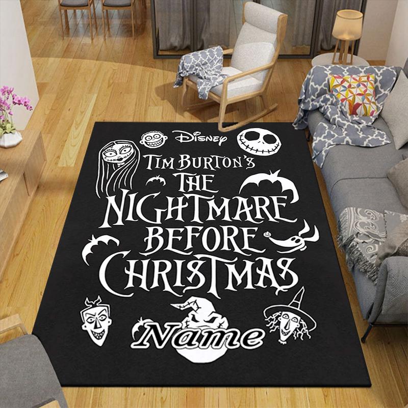 Custom 1Pc Tim Burton'S Gothic Romance Rug Office Carpet Indoor Outdoor Entrance Doormat Nonslip Soft And Comfortable Living Room D91695