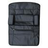 SEIWA Premium WA8 Seatback for Car and Tissue Boxes Leather-Look Pocket, Black, Storage, Smartphones, Drinks,