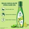BAJAJ Amla Aloe Vera Hair Oil 500ml Pack of 1 Nourishing Non-Sticky Hair Growth Oil for Soft Silky Hair