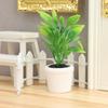 Green Potted Tree Artificial Foliage Miniature For Miniature Dollhouses Decorative Setup Photo Props