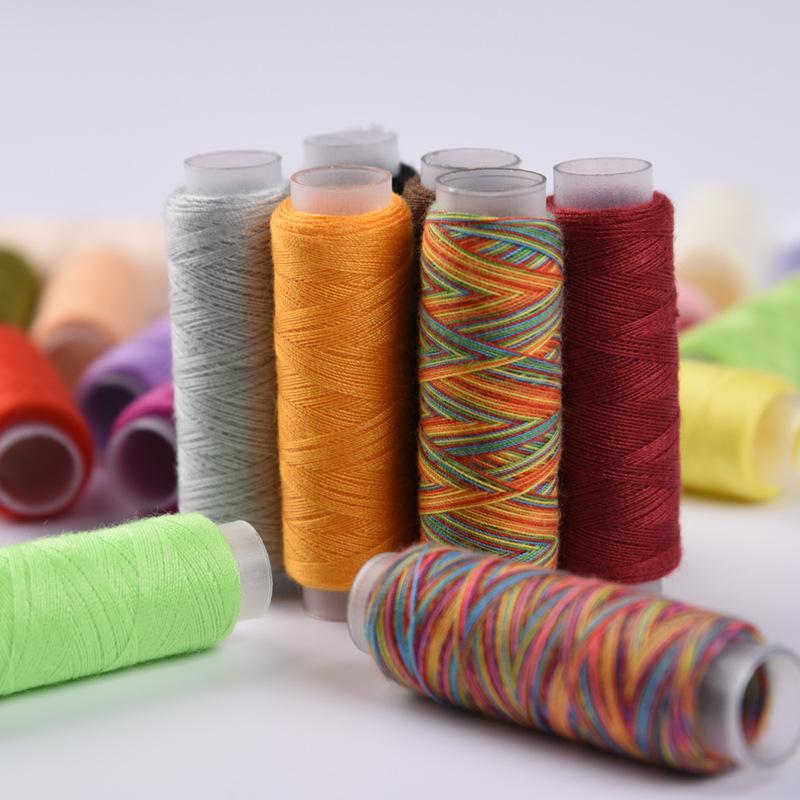 30/38/39 Colors Polyester Machine Embroidery Sewing Threads Hand Sewing Thread Craft Patch Steering Wheel Sewing Supplies Kit