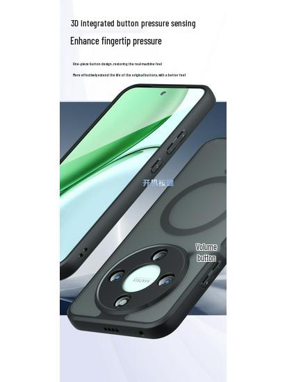 Honor X70/X9d Airbag Anti-Fall Mattes Magnetisches Handyhülle, Qi-kompatible Armor 400.