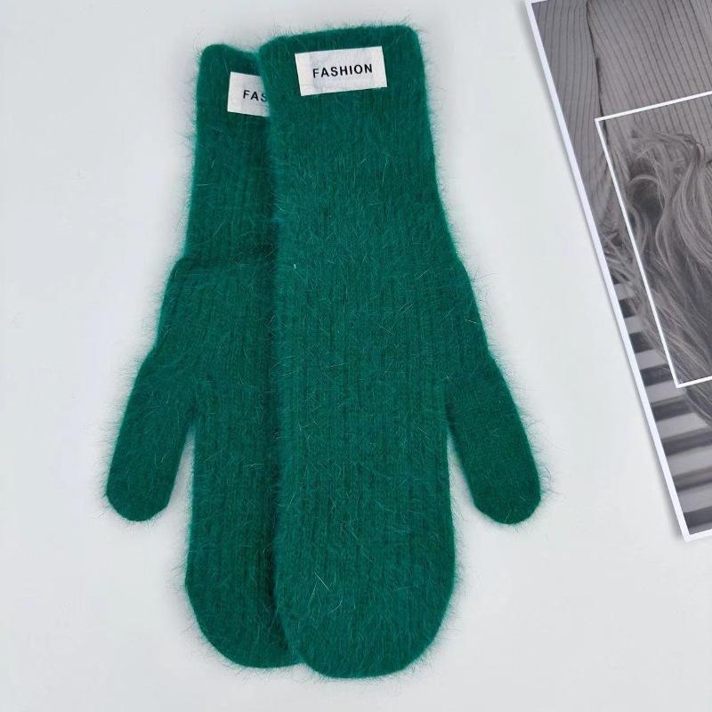 Women's Winter Warm Gloves Outdoor Antifreeze Protective Gloves for Young Girls