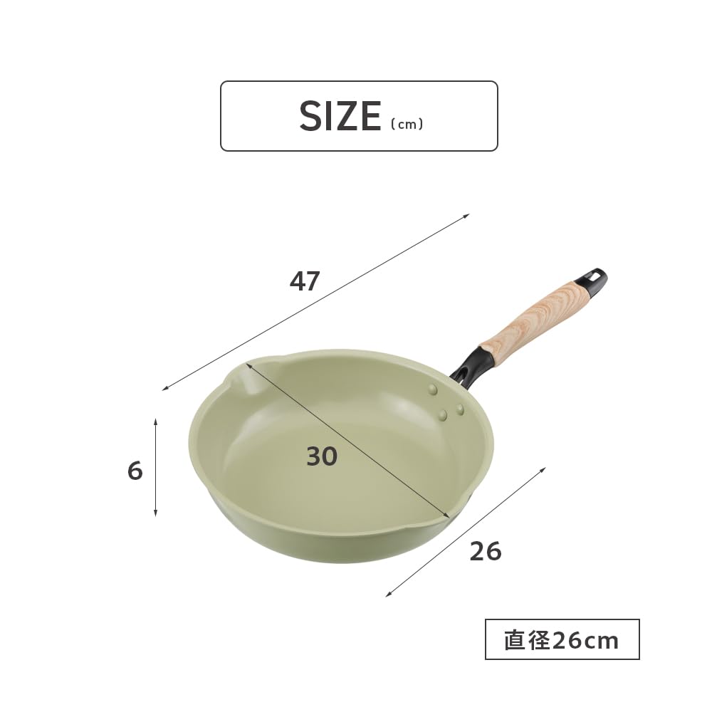 Takeda Corporation X X Ceramic Deep Frying IHFFT26PI [Cooking/Frying Pan/IH Compatible] Pink, 46.6 29.6 10.7 Cm, IH-Compatible Pan, 26cm,
