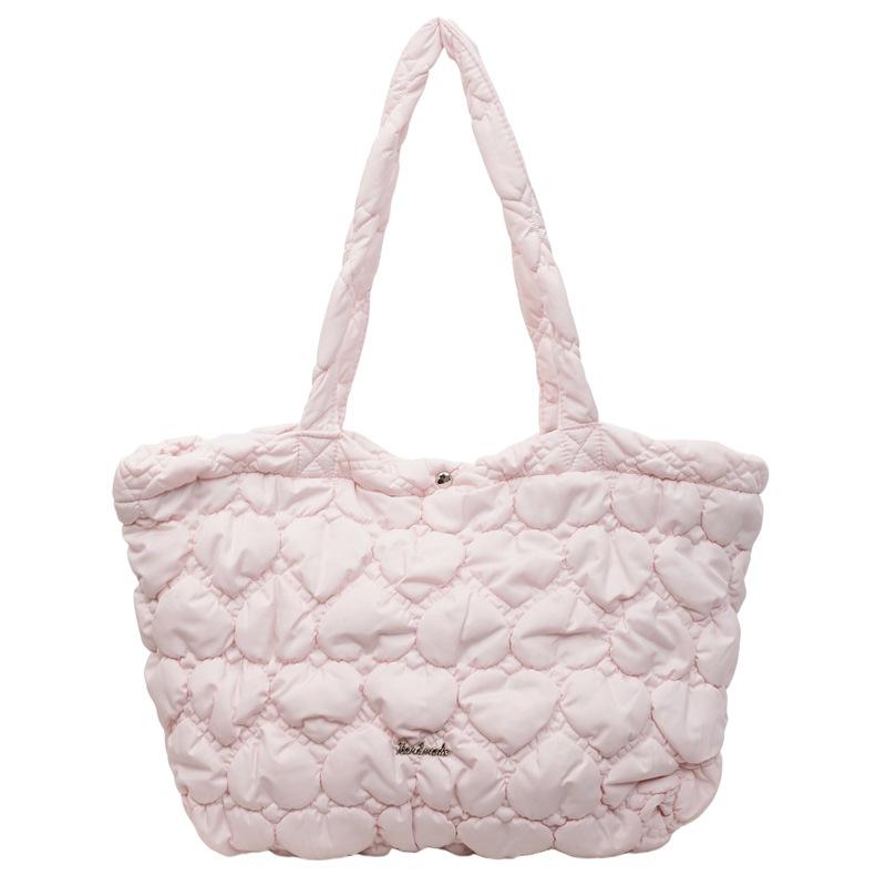 Fashion Underarm Bag Autumn and Winter New Cotton Bag Large Capacity Leisure Commuting Shoulder Tote Bag