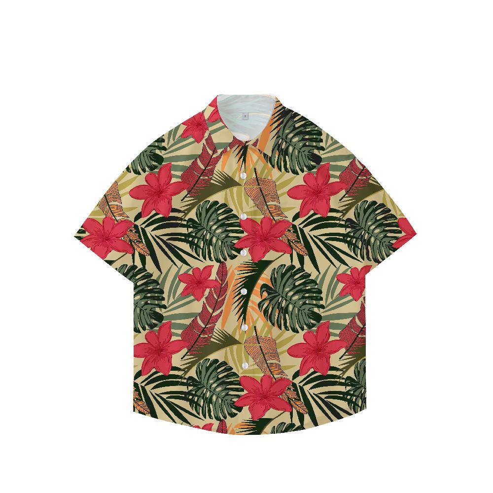 

Тайланд Юньнань Фестиваль обливания водой Гавайская рубашка и шорты быстросохнущие - Унисекс Летняя пляжная одежда 3XL