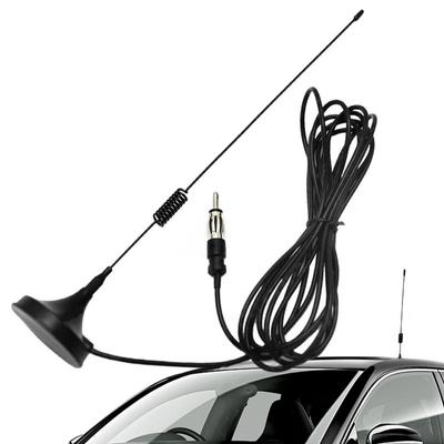 Černá FM rádiová anténa s magnetickou základnou Autoanténa 3M Výměna automatické antény Zlepšete rozsah příjmu Vylepšení signálu