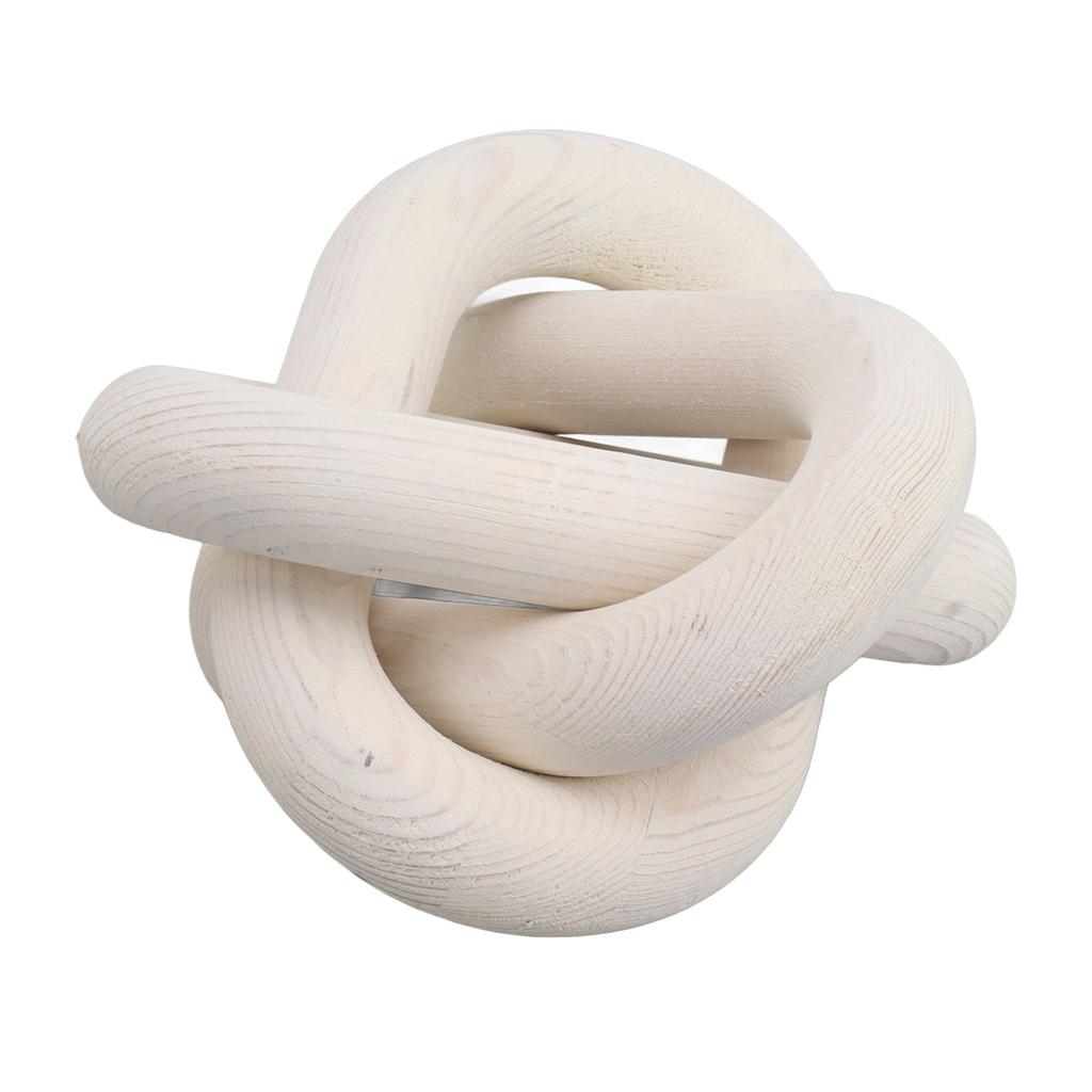 Decorative Wood Chain 3 Link Wood Chain Link Decorations for Home Living Room Coffee Shop White