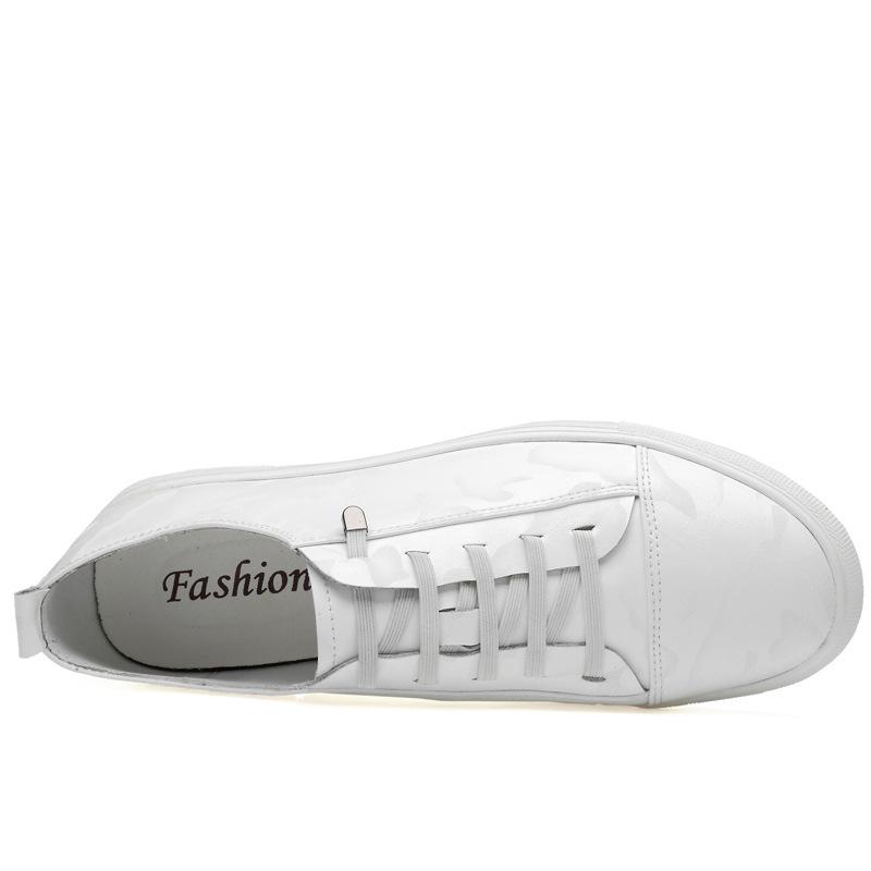 Autumn corrugated men's shoes trendy shoes, white board shoes men's sports and leisure shoes men's trendy white shoes