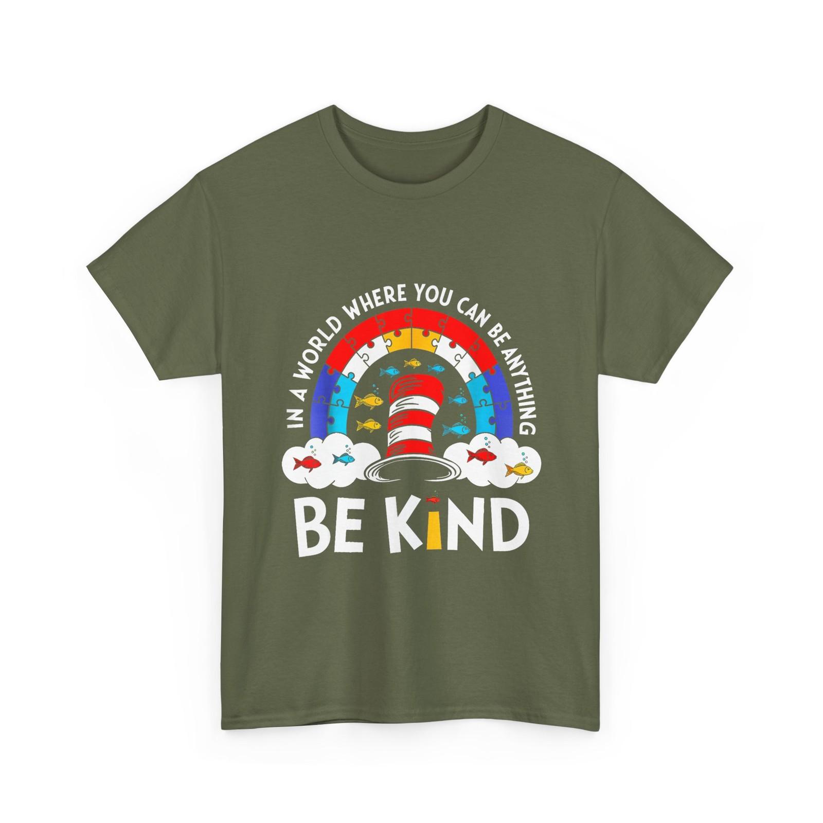 Autism Awareness Shirt, in a World Where You Can Be Anything Be Kind Shirt M