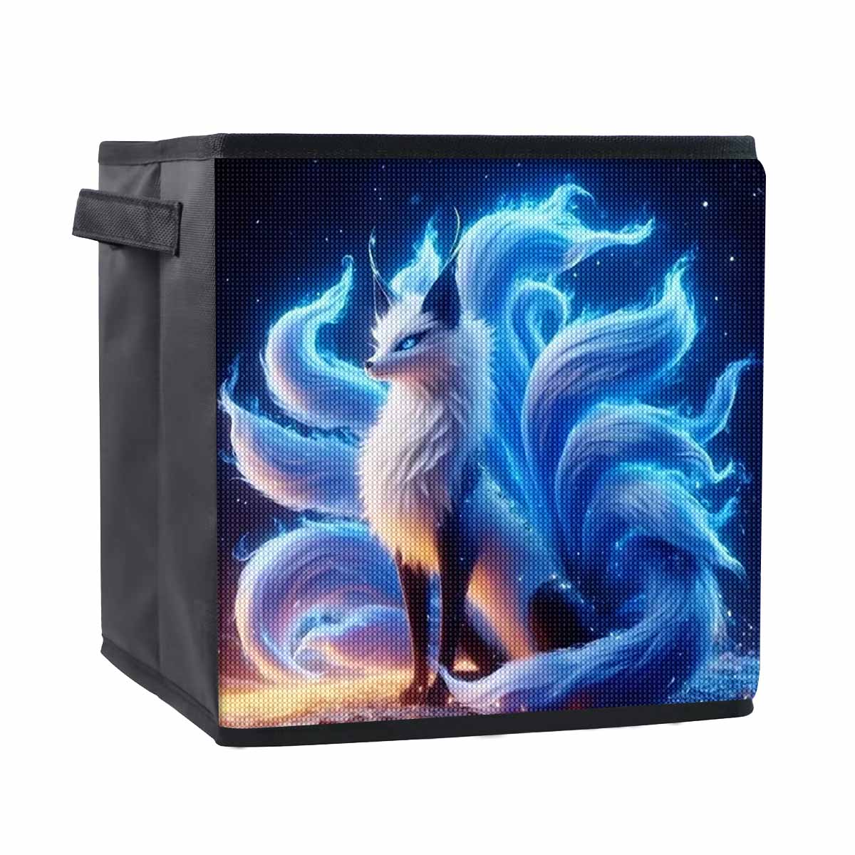 

Nine-tailed Fox 5D Diamond Painting Storage Basket Full Round Drill Mosaic Diamond Embroidery Cross Stitch Kits Home Decor Home Decor 25cmx25cm