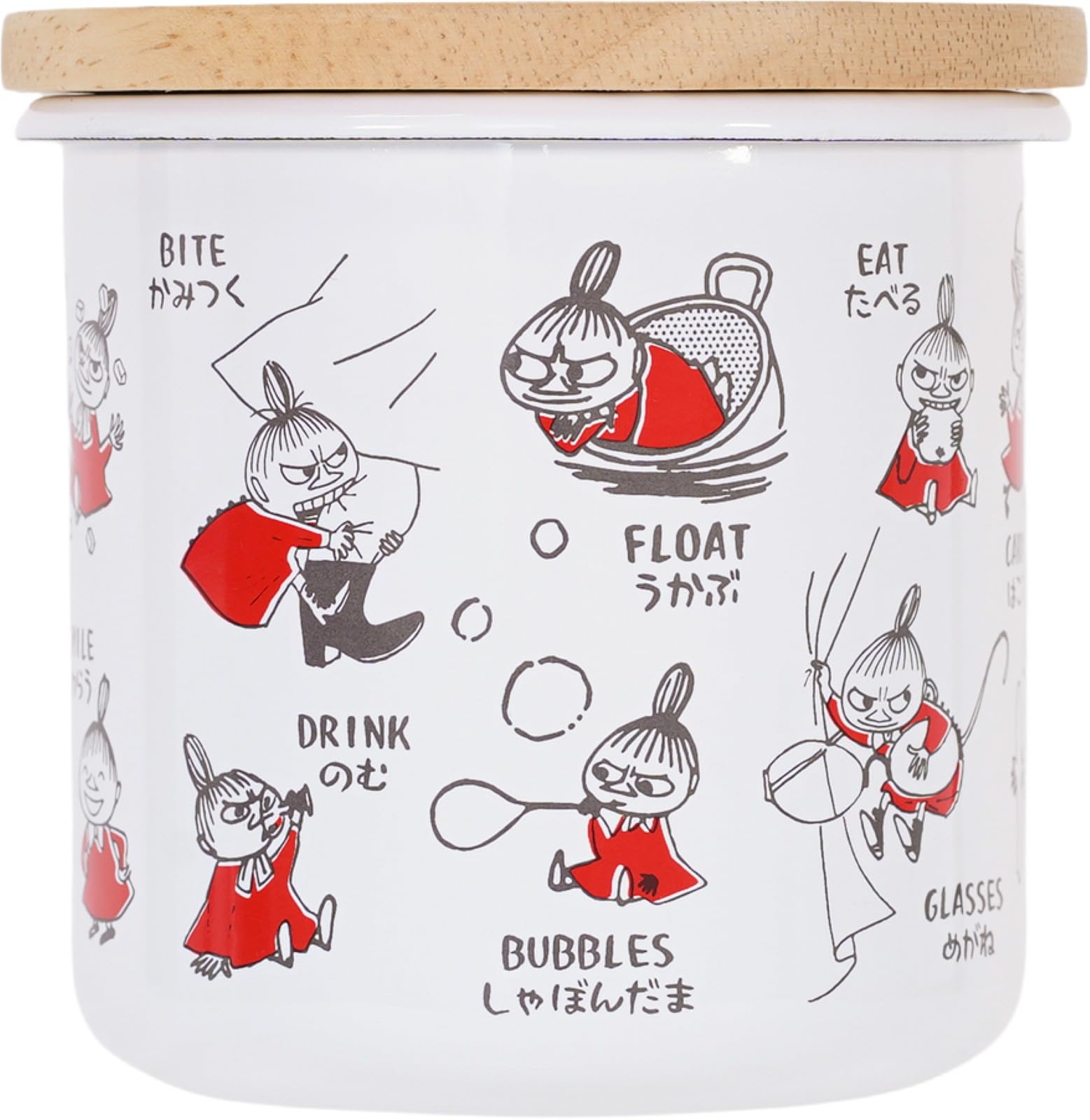 Fuji Enamel Moomin Various Canisters 9cm Little My MOYA-9CN.R