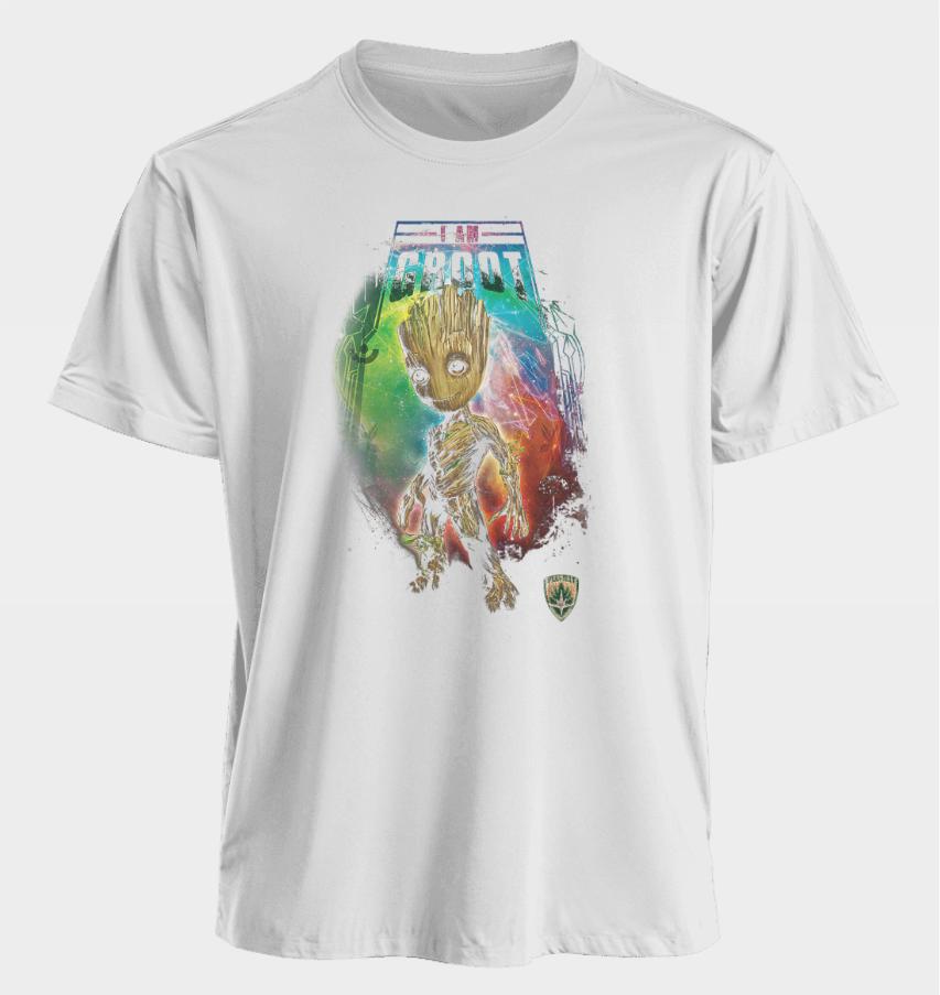 Men's and Women's T-shirts Groot Summer American Spring and Autumn Sports Fitness Niche Casual Oversized Short-sleeved