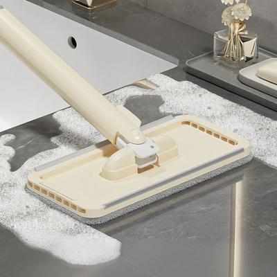 Desktop Mop with Fabric Clamp Scraper Reusable Material 180 Degree Rotating Head Mini Mop Multifunctional Cleaning Tool