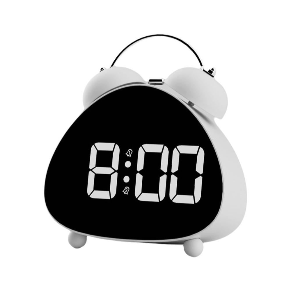

Mechanical Ringing LED Clock Super Loud Sound Electronic Clock Digital Alarm Clock Office Use белый