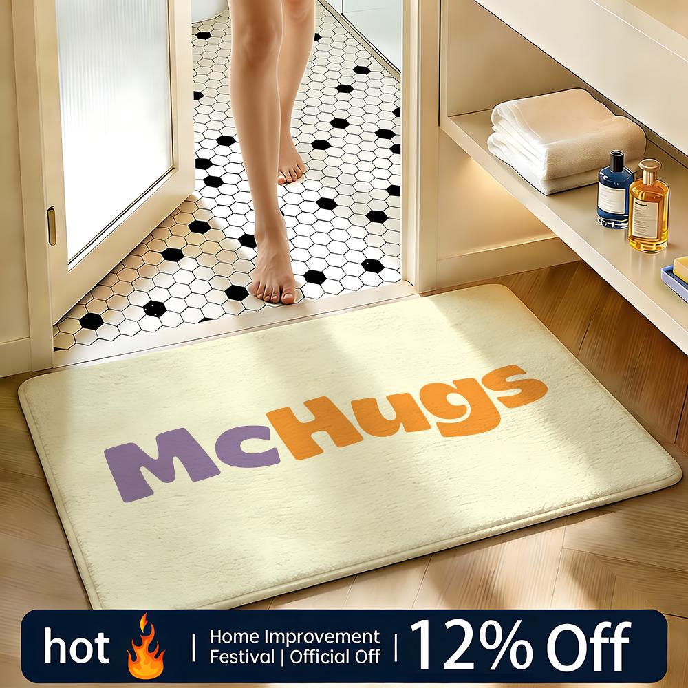 Soft Absorbent Non-Slip Rug Brand McHugs Floor Mat Home Decor Doormat Bedroom Floor Mat Shower Carpet
