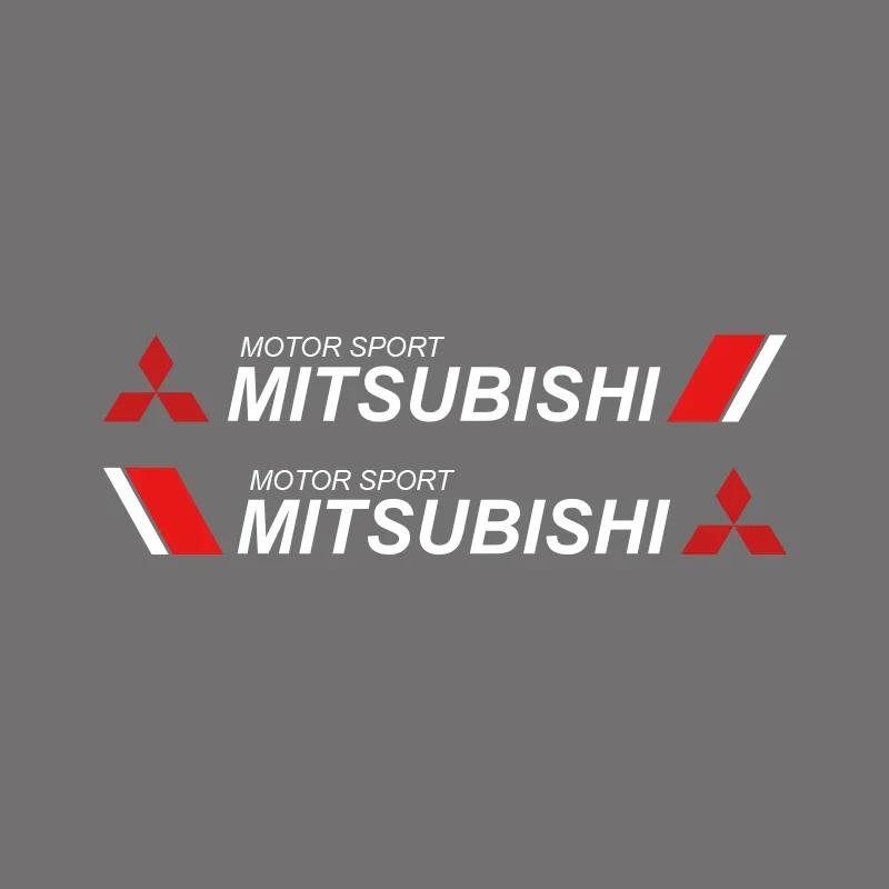 2pcs Car Body Decoration Stickers Car Door Scratch Blocking Decals For Mitsubishi Outlander Lancer EX Asx Pajero Sport L200