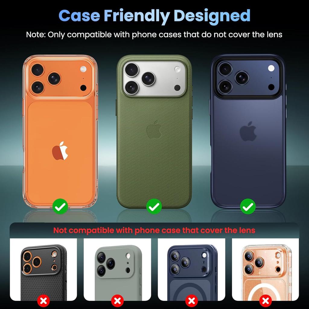 Kosmisches Orange Gehärtetes Glas Kameraobjektivschutz Abdeckung Für iPhone 17 Pro Max Air 17Pro 17Promax iPhone17 iPhoneair Handy Schutz Zubehör