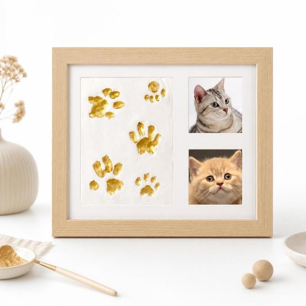 Creative Footprint Frame Safe Pet Paw Print Frame Horizontal Frame Handprint Kit Children Gift