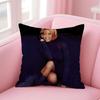 W-Whitney Houston Album Cover Cushion Cover Pillowcase Short Plush Invisible Zipper Room Sofa Cushion Cover