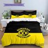 Borussia Custom Name Pattern Bedding,Quilt Set Quilt Cover Pillowcase Home Birthday Gift(1 * Duvet Cover + 2 * Pillowcase, Without Core)
