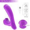 Clitoral Sucking G Spot Dildo Vibrator with 10 Powerful Modes Clit Sucker Rechargeable Clitoris Stimulator Sex Toys for Women