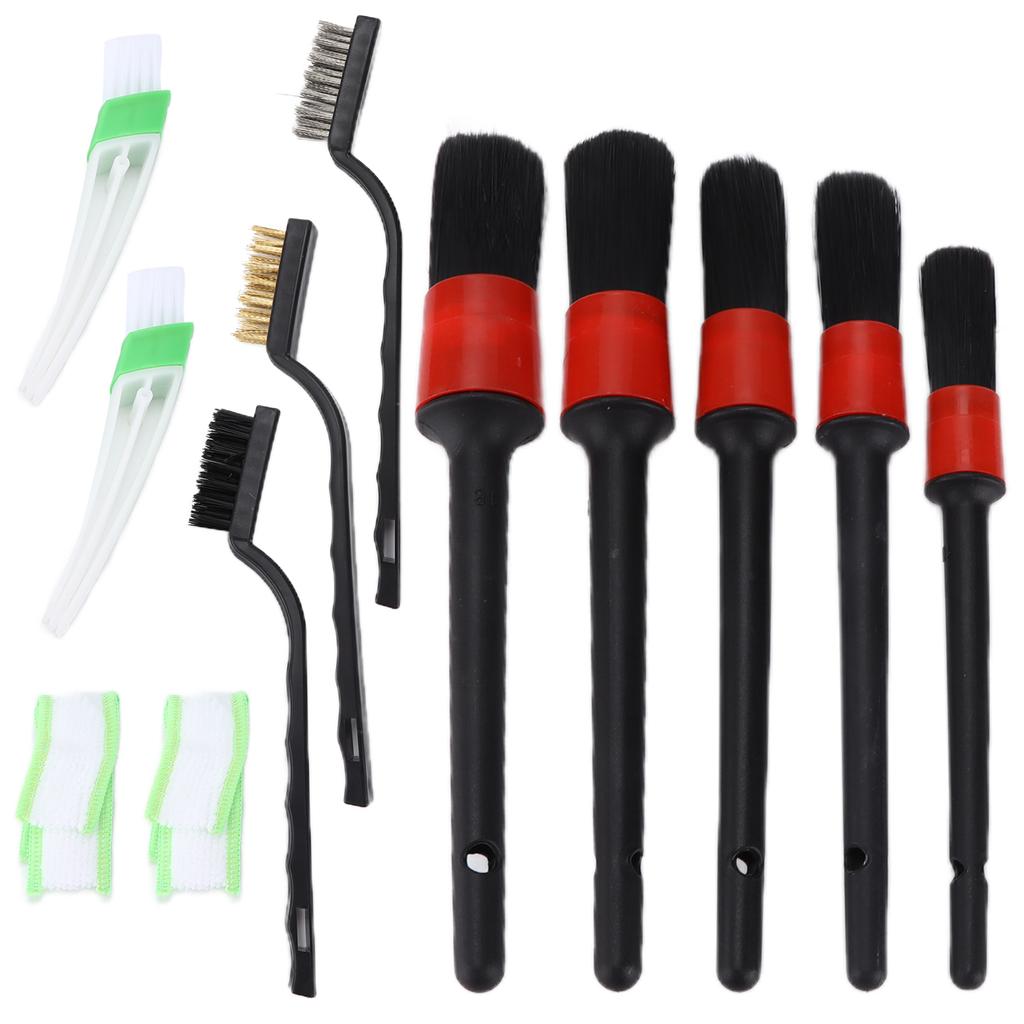 12pcs Car Detailing Brushes Auto Wheel Cleaning Tool Kit for Interior Exterior Dashboard Seat