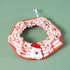 Pet Supplies Cute Christmas Pet Striped Scarf Cotton Washable Pet Christmas Hat Cartoon Adjustable Pet Bibs New Year
