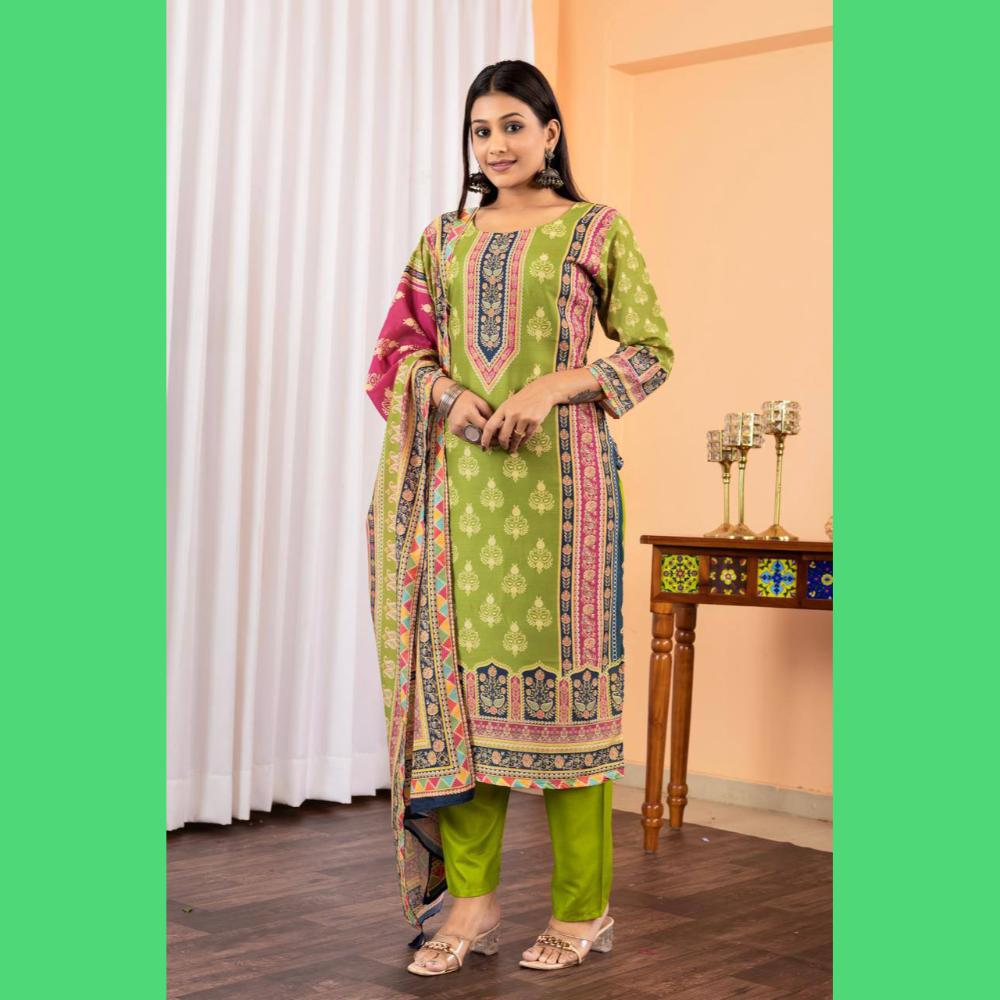 Green Beautiful Pakistani Dress
