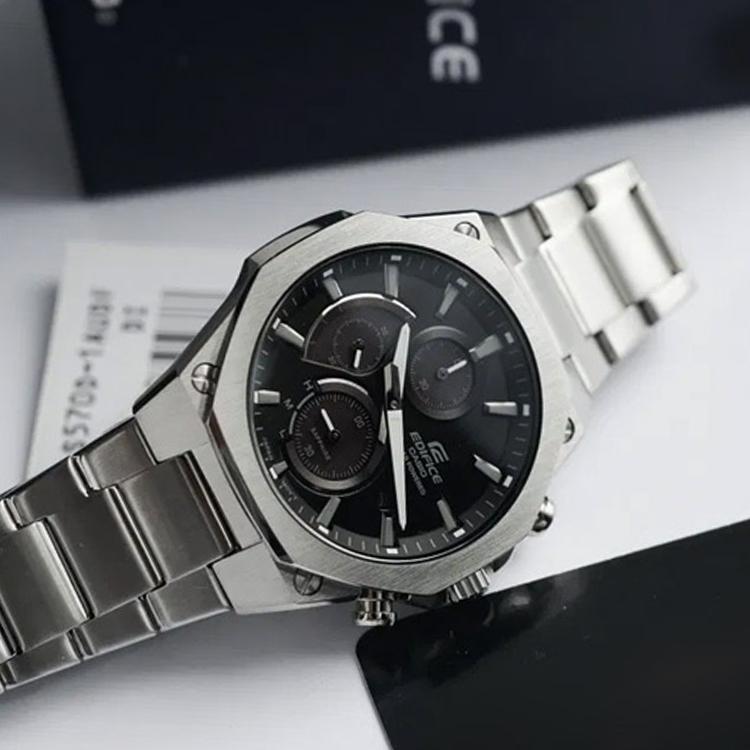 CASIO Men EDIFICE Black Watch EFS-S570D-1A EFS-S570D-1A