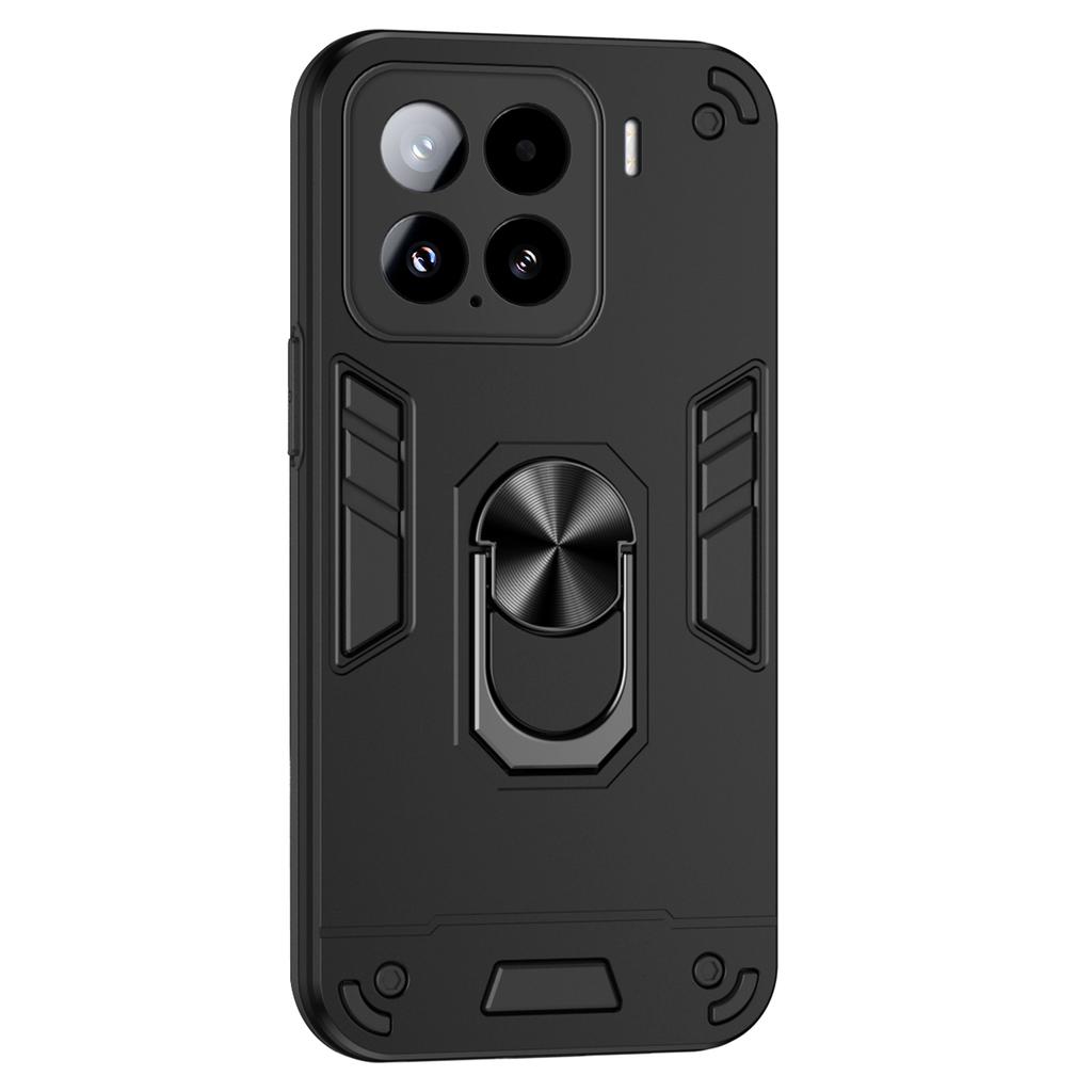 Dla Xiaomi 15 Etui PC+TPU Odporne na upadki Pokrowiec na telefon z pierścieniową podstawką