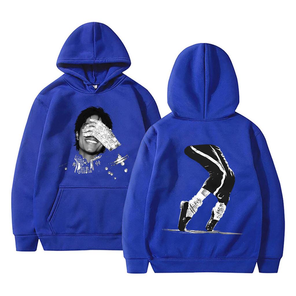 Michajackson Gesicht Grafik Hoodies Herren Damen Mode Hip Hop Übergroßer Pullover Männlich Vintage Gothic Rock Pullover Streetwear