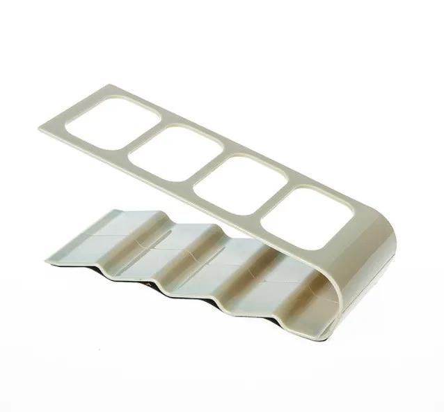 

4-секционная подставка для пульта дистанционного управления телевизором, подставка для хранения пультов дистанционного управления бытовой техникой, настольный кронштейн для дома, гостиной, офиса серый