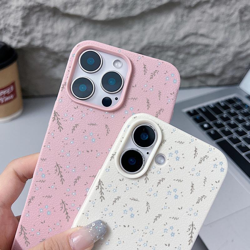Azure Floral Pattern Flowers TPU Case For iPhone 17 Pro Max Air 16e 15 14 13 Full Protection Soft Silicone TPU Back Cover