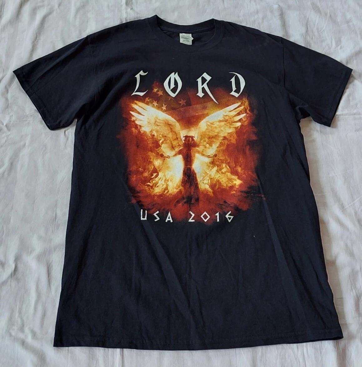 

LORD - USA 2016 Tour T Shirt Tee Black Cotton Sze M Good Clean Condition R51 4XL