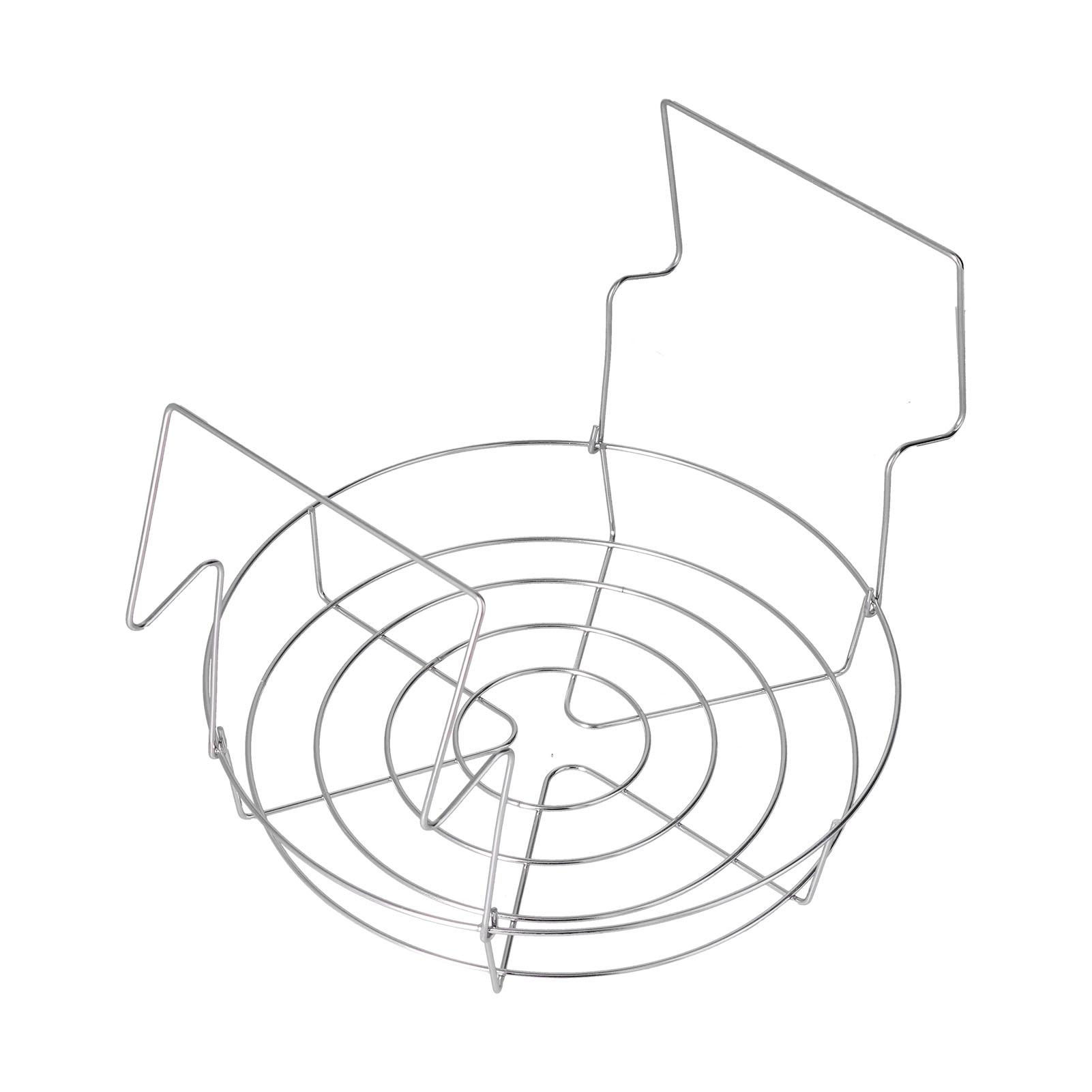 

Stainless Steel Canning Rack Anti Rust Anti Scalding Foldable Contoured Steel Handles Rack