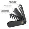 3 In 1 Folding Combs Plastic Wide Tooth Oil Head Comb Beard Combing Multifuncional Barber Hair Clipper Comb Styling Tools