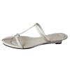 Premium Cool Slippers Women's Summer Wear Exquisite New Flat Heels Temperament Cool Shoes