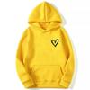 Autumn/Winter New Women's Trendy Brand Casual Heart Shaped Hoodie Outdoor Sports Jogging Comfortable Versatile Coat