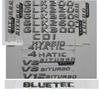 Chromowane Litery Słowo Emblematy na Bagażnik Tylny do Mercedes Benz GLK180 GLK200 GLK220 GLK250 GLK300 GLK350 GLK280 CDI 4MATIC MU8