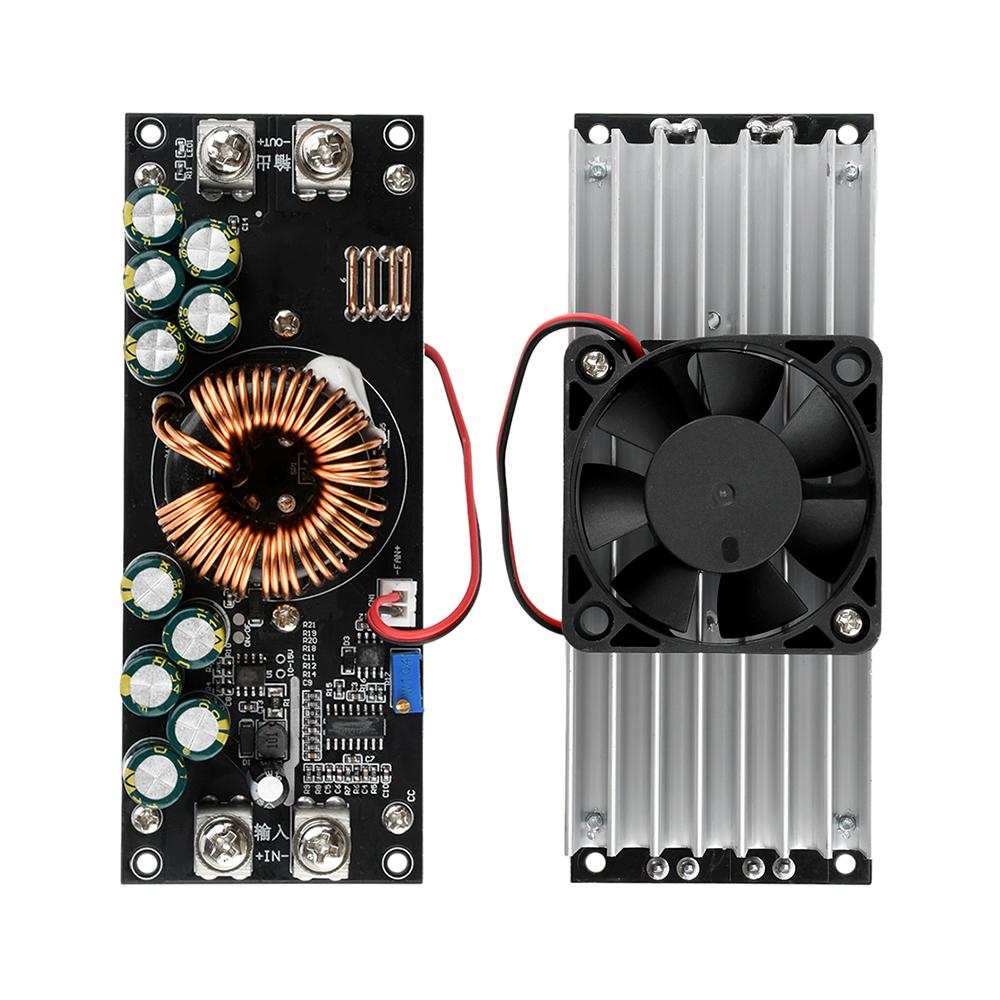 DC-DC Abwärtswandler 1000W/1200W/1500W Einstellbares Abwärts-Netzteilmodul DC 15V-90V auf 2,5V-72V Hochleistungs-Konstantspannungsplatine