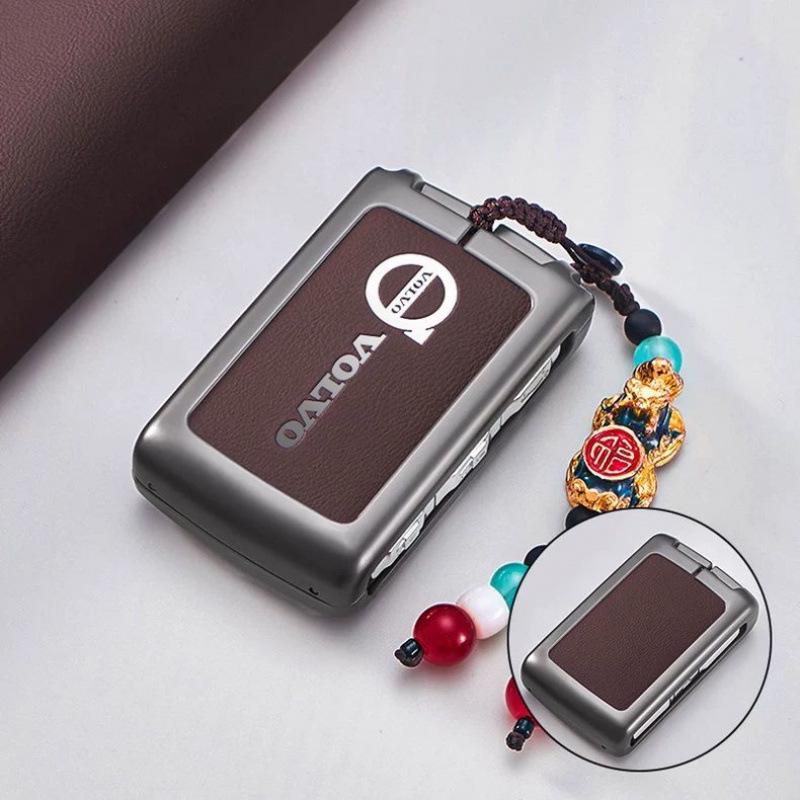 Kryt klíče Volvo: Kompatibilní s XC60, S90, S60, XC90, XC40 - Taška s přezkou pro úpravu