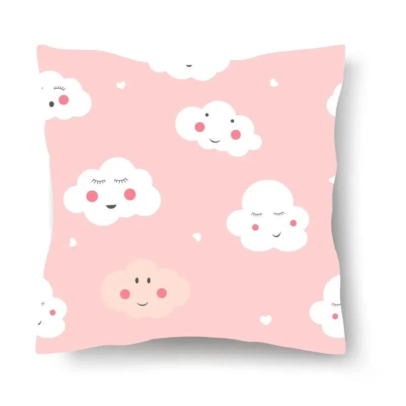 Simple Pattern Decorative Pillowcase Car Sofa Square Cushion Pillowcase