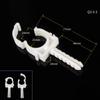 U-Shaped PPR Plastic Pipe Clips (10Pcs) - White 20mm 25mm Pipe Fixing Clamps, Wall Hose Tube Hooks & Watering Pipe Connectors