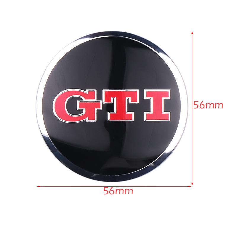 4Pcs 56MM Car Wheel Center Hub Cap Stickers For VW GTI Golf Polo Passat Mk6 MK7 Tiguan R32 RLine Magotan Jetta Bora Beetle Trunk