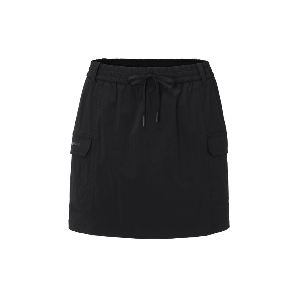 CHALLENGER Women'S Nylon Spandex H-Line Cargo Culottes Black