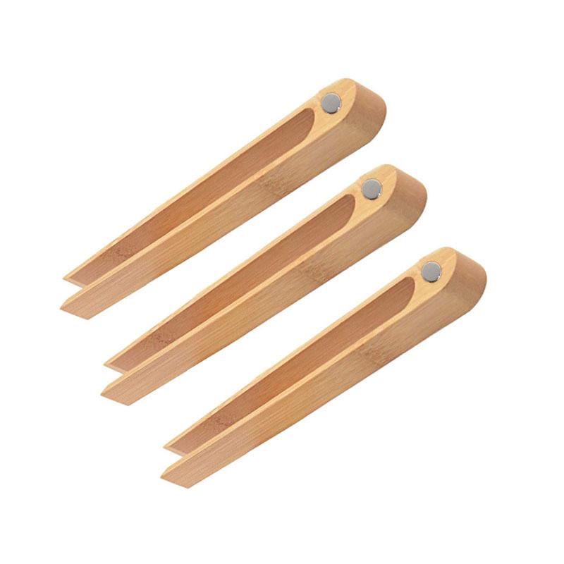 Bamboo Food Clamps With Magnetic Design For Safe And Easy Food Serving