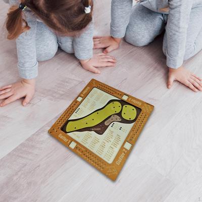 Golf Board Game,Educational Toy Wooden Portable Funny Interactive Puzzle Games Tabletop Game